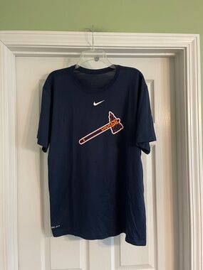 Atlanta Braves Nike Navy Legend Logo Performance Dri-Fit Shirt -XXL